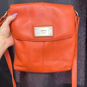 DKNY Vibrant Orange Crossbody Bag